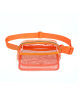 Mini Waterproof Fanny Pack Belt Bag - Clear Orange