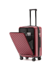 Carry-on Luggage PC Hardside Rolling Suitcase with Spinner Wheel TSA Lock - Red