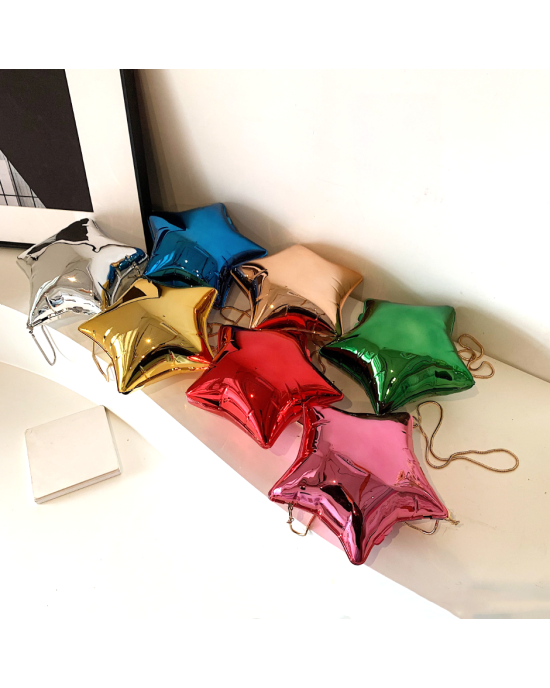 Acrylic Star Shape Bag Unique Clutch Purse Handbag for Wedding Party Prom
