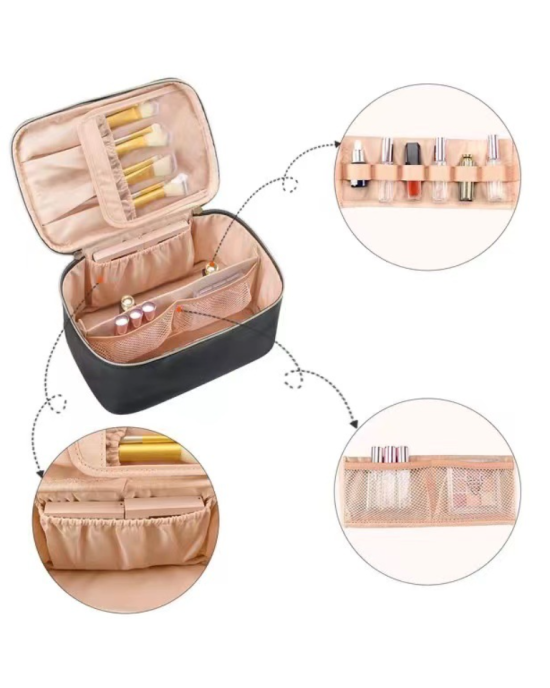 Waterproof Travel Makeup Bag Cosmetics Organizer Toiletry Bag Case 