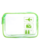 Clear Toiletries Bags Travel Makeup Carry on Airport Airline Compliant Bag - Green