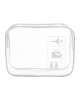 Clear Toiletries Bags Travel Makeup Carry on Airport Airline Compliant Bag - White
