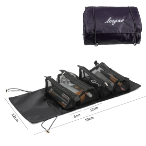 4 In 1 Roll Up Removable Storage Makeup Bag