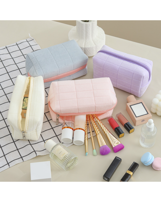 Plush Makeup Bag Cosmetic Bag for Women