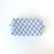 2 Pcs Knit Cosmetic Checkered Makeup Bag - Blue
