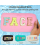 4 Pcs Cute PU Leather Waterproof Travel Girls Makeup Pouch Bags 