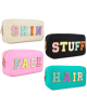 4 Pcs Cute PU Leather Waterproof Travel Girls Makeup Pouch Bags 