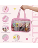  Waterproof Stuff Clear Zipper Nylon & PVC Travel Makeup Pouch Bags 