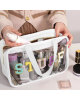  Waterproof Stuff Clear Zipper Nylon & PVC Travel Makeup Pouch Bags 