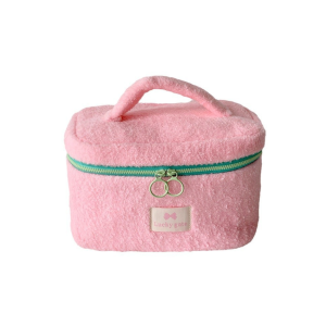 Plush Capacity Soft Makeup Bag with Handle