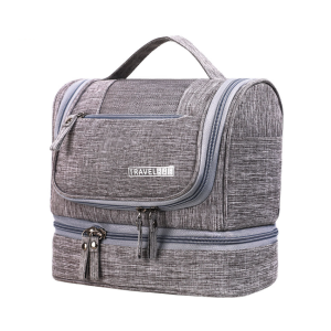 Dry and Wet Separation Water-resistant Makeup Cosmetic Bag Travel Toiletry Bag with Hanging Hook