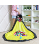 Drawstring Toy Storage Basket Bag with Foldable Play Mat