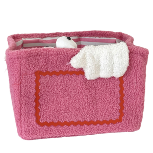 2 Pcs Monster Storage Baskets Plush Fabric