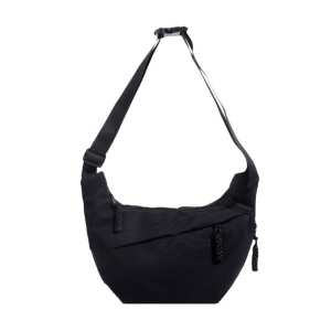 Nylon Crescent Shoulder Bag Medium Sling Crossbody with Adjustable Strap