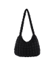 Large Puffer Tote Bag for Women Quilted Crossbody Hobo Bag - Black