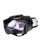 PU Leather Gym Fitness Bag for Men Women with Shoe Compartment 