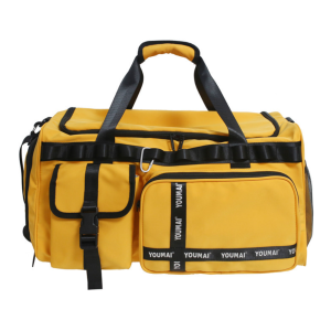 Overnight Training Sports Gym Bag with Shoes Compartment - Yellow