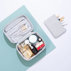 2 in 1 Makeup Waterproof Cosmetic Bag Organizer