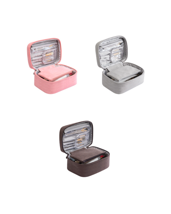 2 in 1 Makeup Waterproof Cosmetic Bag Organizer