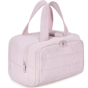 Puffy Travel Toiletry Lightweight Large Wide-open Makeup Bag for Women