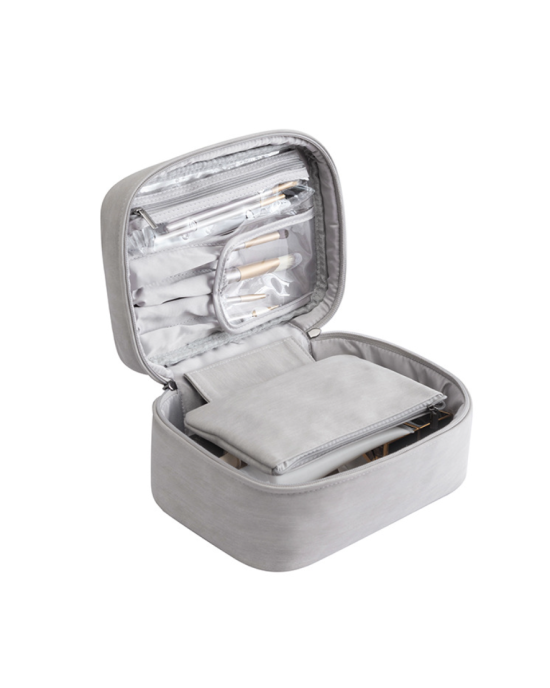 2 in 1 Makeup Waterproof Cosmetic Bag Organizer