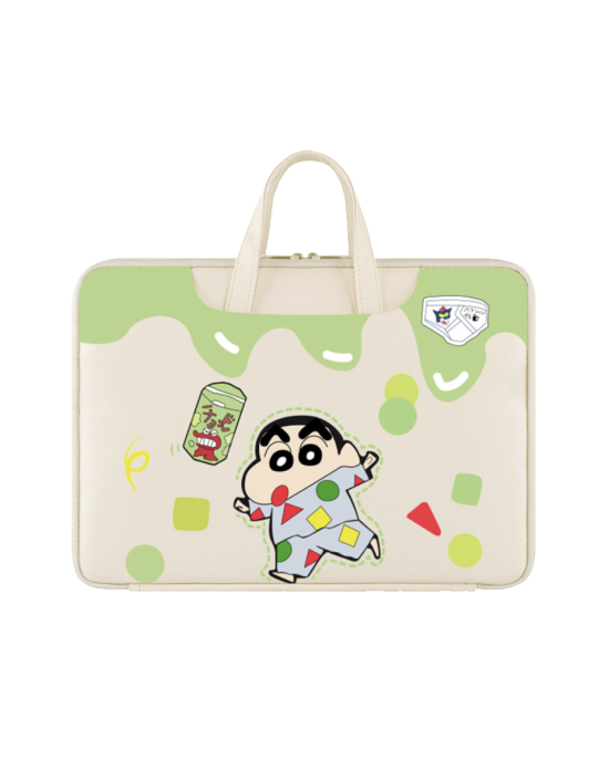 13-16 inch Laptop Case Bag with Handle - Crayon Shin-chan Green