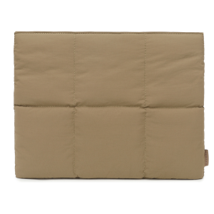 14-16 Inch Comfyable Puffy Quilted Laptop Sleeve Carrying Pillow Case - Brown
