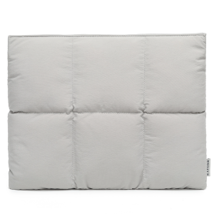 14-16 Inch Comfyable Puffy Quilted Laptop Sleeve Carrying Pillow Case - Grey