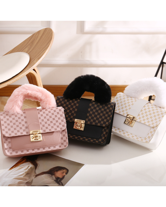 The Drop Diana Top Handle PU Leather Crossbody Bag