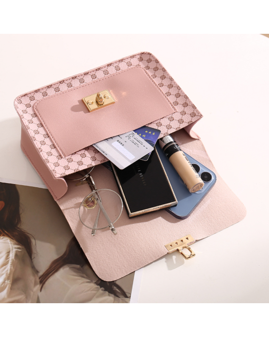 The Drop Diana Top Handle PU Leather Crossbody Bag