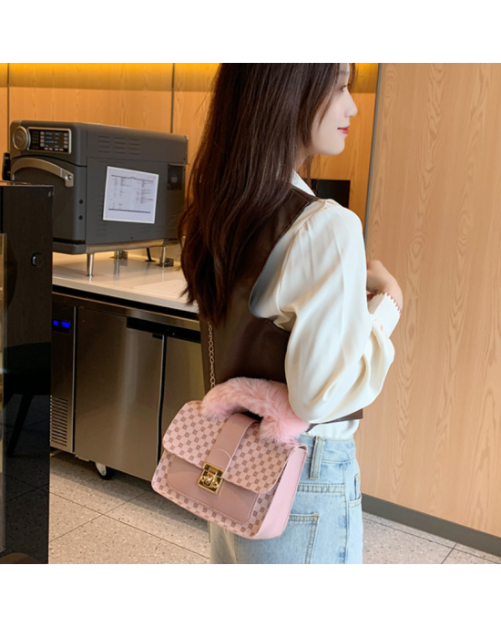 The Drop Diana Top Handle PU Leather Crossbody Bag