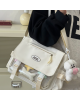 Girls Pin Display Ita Shoulder Messenger Bags Doll Anime Display - White