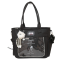Girls Doll Anime Pin Display Ita Crossbody Shoulder Tote Bags - Black