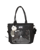Girls Doll Anime Pin Display Ita Crossbody Shoulder Tote Bags - Black