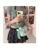 Girls JK Doll Anime Pin Display Ita Crossbody Shoulder Bags - Green