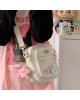 Ita Bag Kawaii Anime Pin Display Bag Crossbody Shoulder Bag - White
