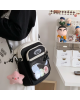 Ita Bag Kawaii Anime Pin Display Bag Crossbody Shoulder Bag - Black